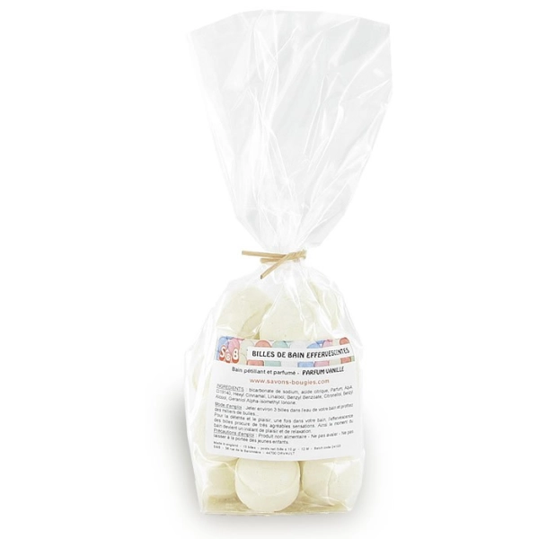 Mini effervescent vanilla beads - Bag 15