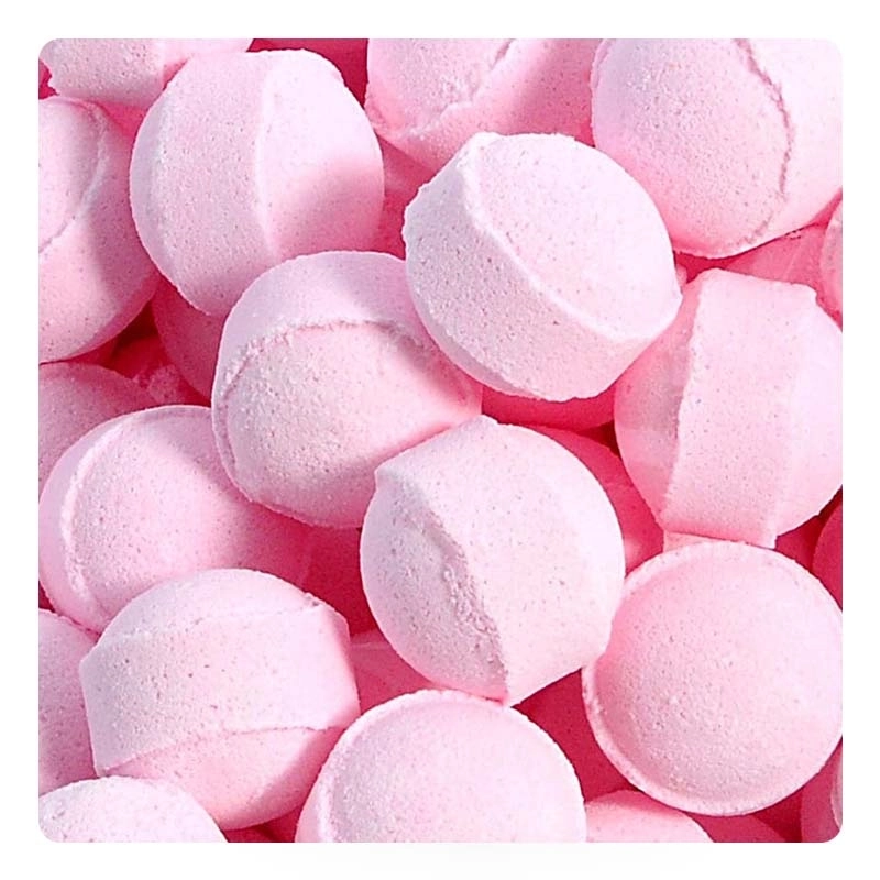 Manufacturer and distributor of rose-flavoured mini effervescent balls - Sales to retailers