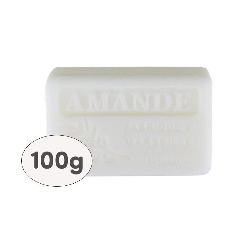SB Collection brings to the professional market boxes of 9 x 100g soaps, shrink-wrapped and labelled - AMANDE