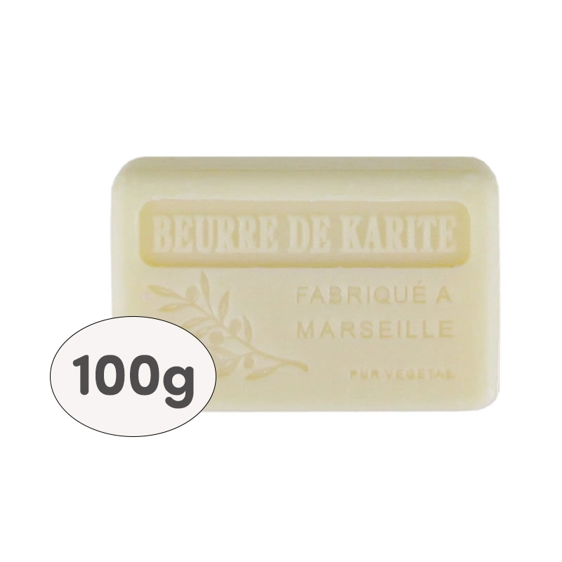 SB Collection brings to the professional market boxes of 9 100g soaps, shrink-wrapped and labelled - KARITE BUTTER