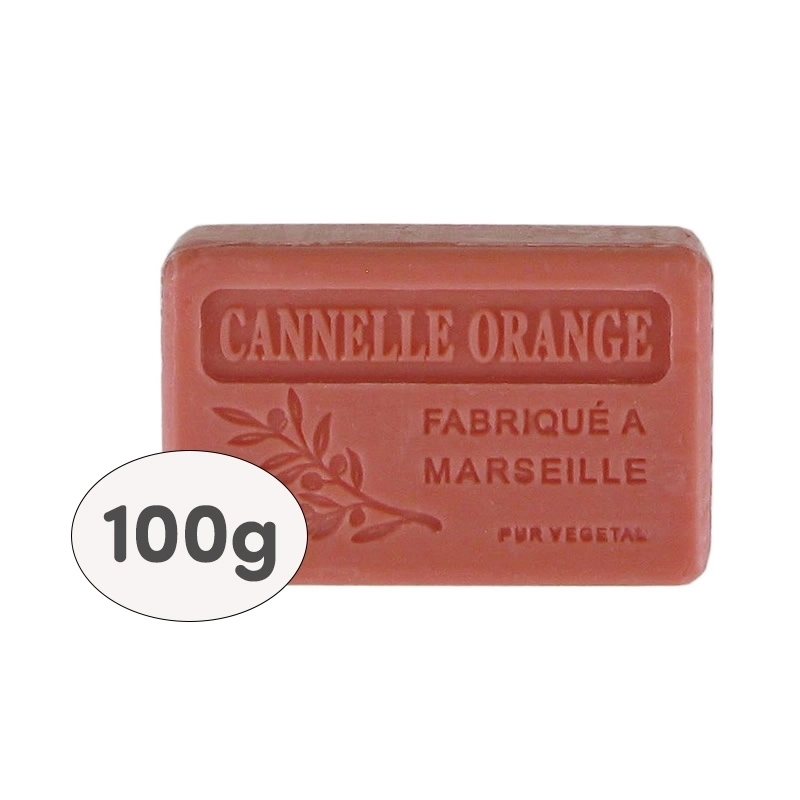 SB Collection brings to the professional market boxes of 9 x 100g soaps, shrink-wrapped and labelled - CANNELLE ORANGE
