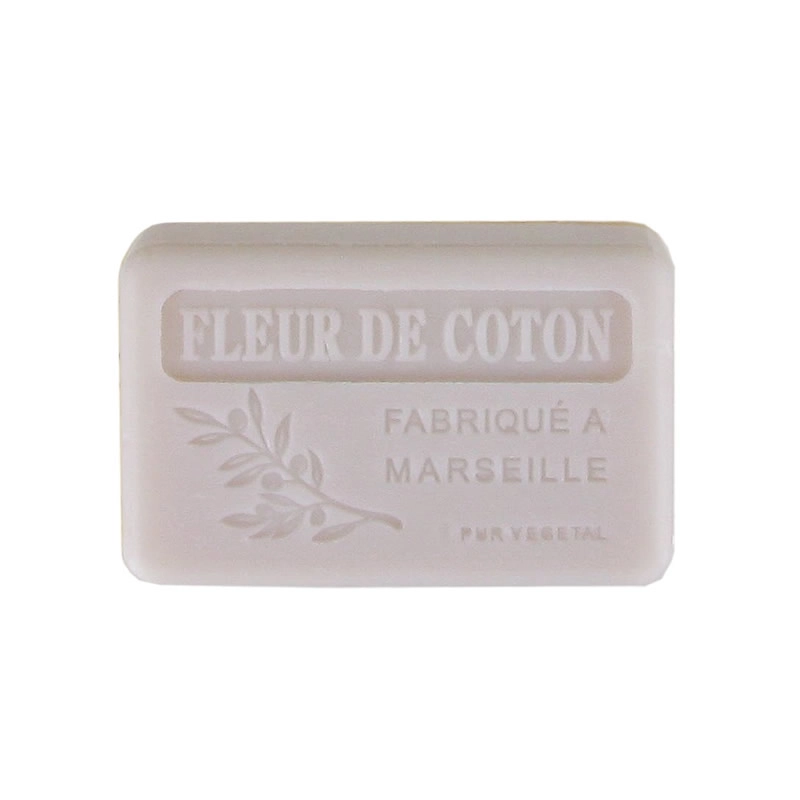 SB Collection brings to the professional market boxes of 9 soaps, 100g, shrink-wrapped and labelled - FLEUR DE COTON