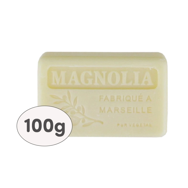 SB Collection brings to the professional market boxes of 9 soaps, 100g each, shrink-wrapped and labelled - MAGNOLIA