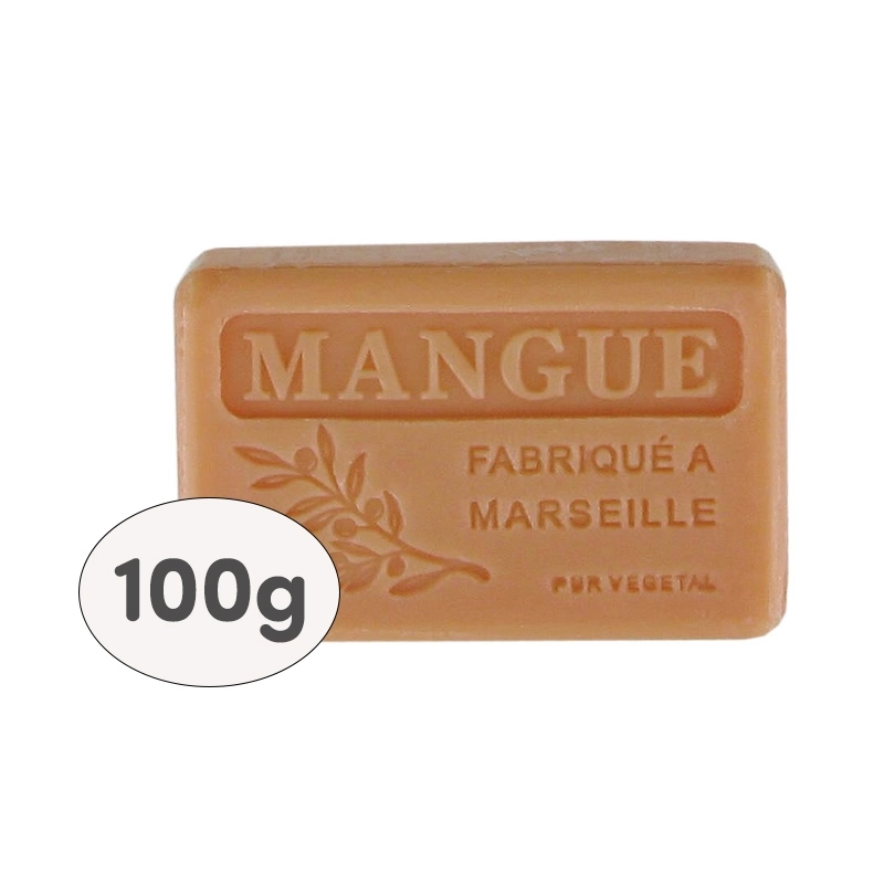 SB Collection brings to the professional market boxes of 9 x 100g soaps, shrink-wrapped and labelled - MANGUE