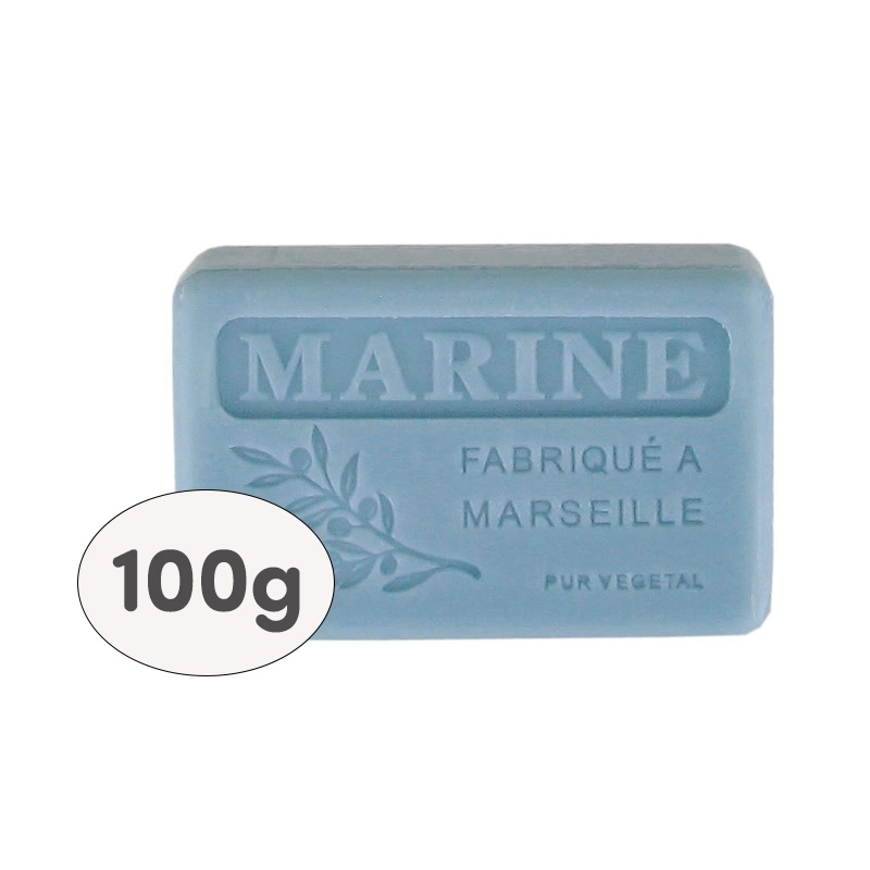 SB Collection brings to the professional market boxes of 9 x 100g soaps, shrink-wrapped and labelled - MARINE