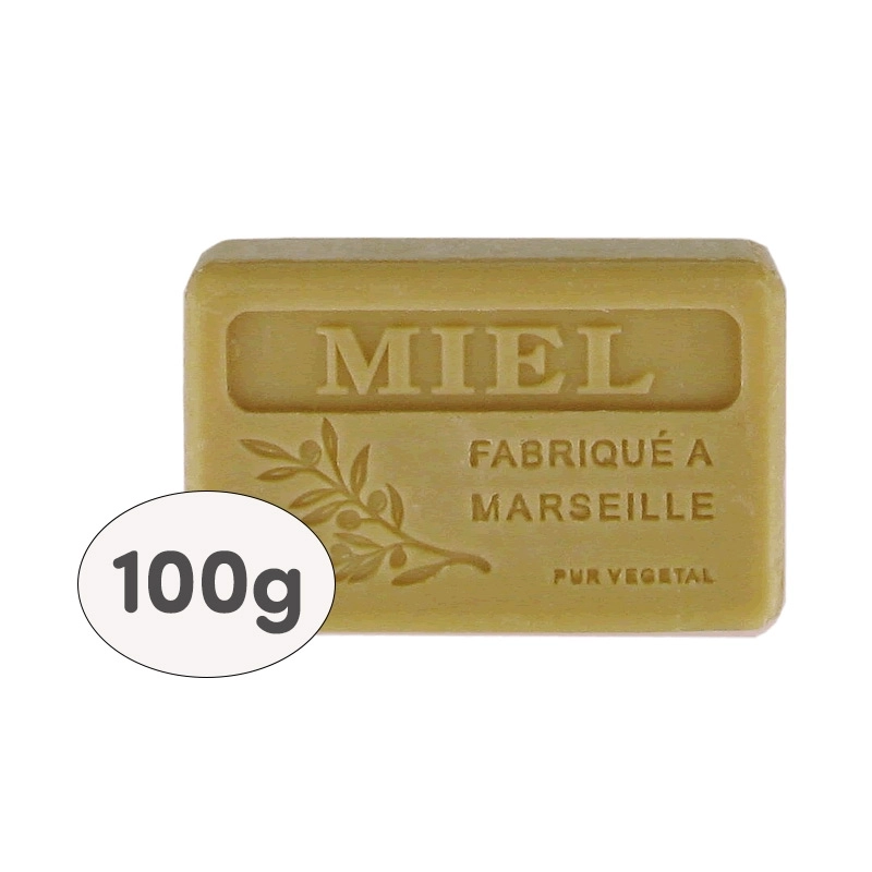 SB Collection brings to the professional market boxes of 9 100g soaps, shrink-wrapped and labelled - HONEY