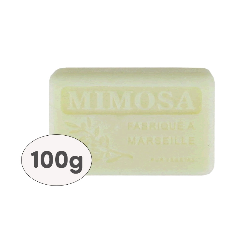 SB Collection brings to the professional market boxes of 9 soaps 100g, shrink-wrapped and labelled - MIMOSA