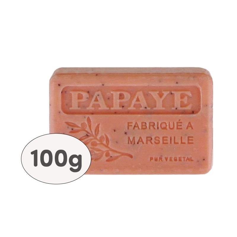 SB Collection brings to the professional market boxes of 9 soaps, 100g each, shrink-wrapped and labelled - PAPAYE