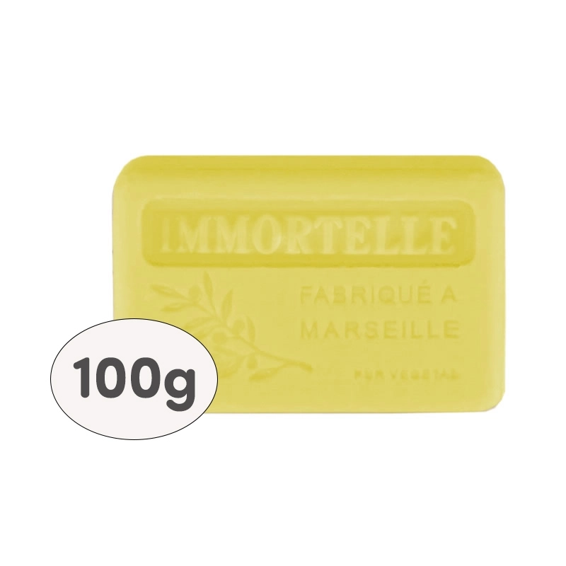 9 soaps 100g, shrink-wrapped and labelled - IMMORTELLE
