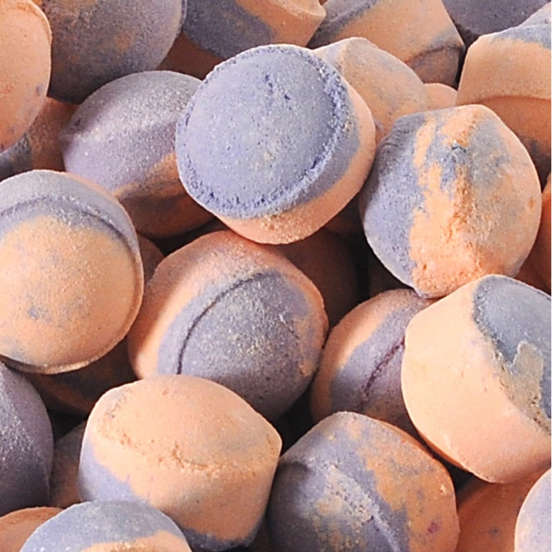 Manufacturer and distributor of orange/patchouli-scented mini effervescent balls - Sales to retailers