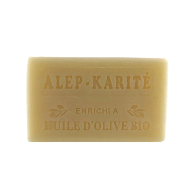 Sale to professionals of a range of exceptional soaps, a blend of Marseille/Aleppo soap and shea butter 100g