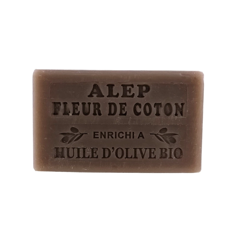 Sale to professionals of a range of exceptional soaps, a blend of Marseille/Aleppo/Cotton Soap 100g