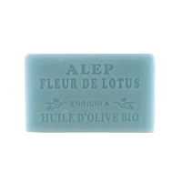 Sale to professionals of a range of exceptional soaps, blend of Marseille/Aleppo/Lotus Soap 100g