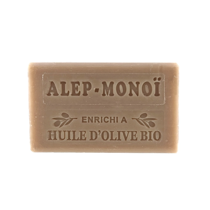 Sale to professionals of a range of exceptional soaps, blend of Marseille/Aleppo/Monoï Soap 100g