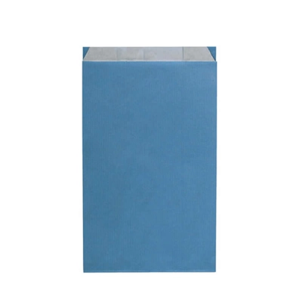 Plain blue kraft gift bags