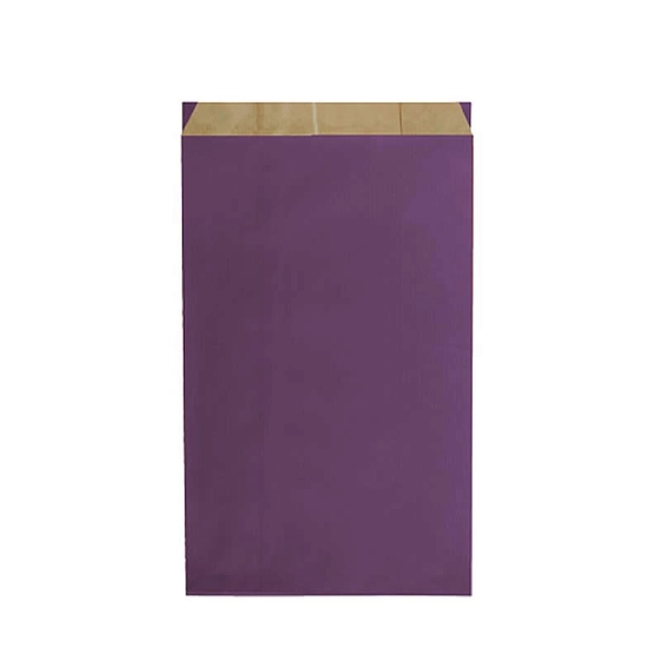 Plain purple kraft gift bags