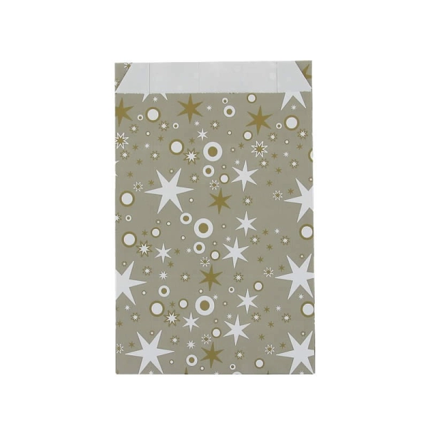 Taupe star-shaped gift bags