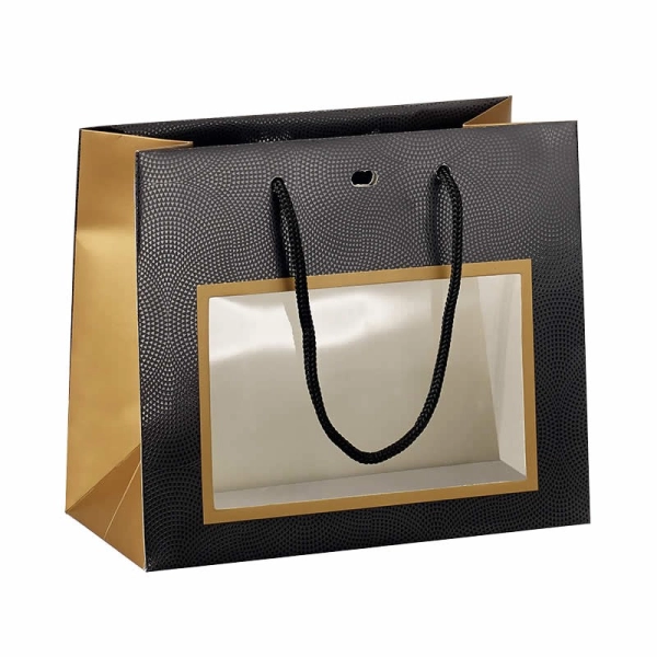 Paper bag, copper/black/fênetre varnish