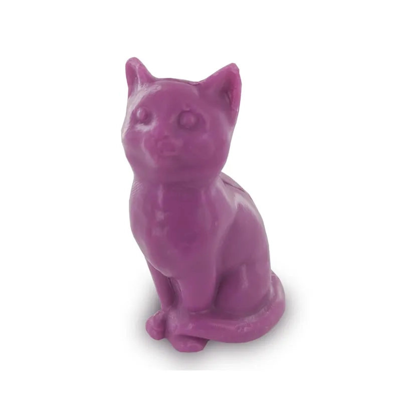 Wholesale small animal shaped soaps - purple cat