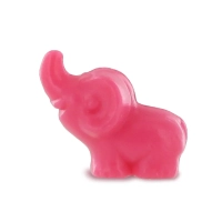 Wholesale small animal shaped soaps - pink elephant