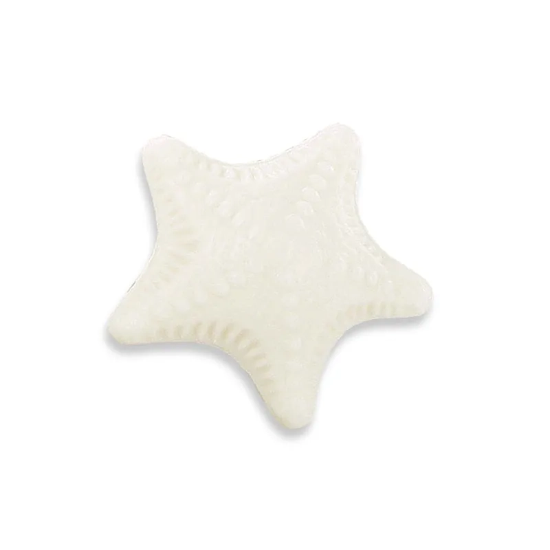 Wholesale small animal-shaped soaps - white starfish
