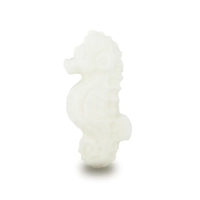 Wholesale small animal shaped soaps - white seahorse