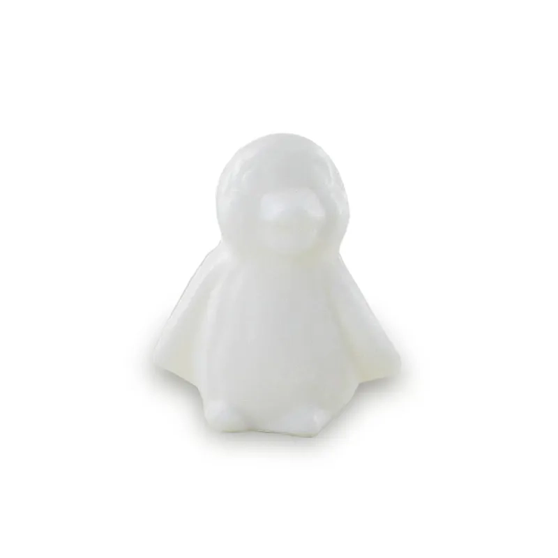 Wholesale small animal-shaped soaps - white penguin