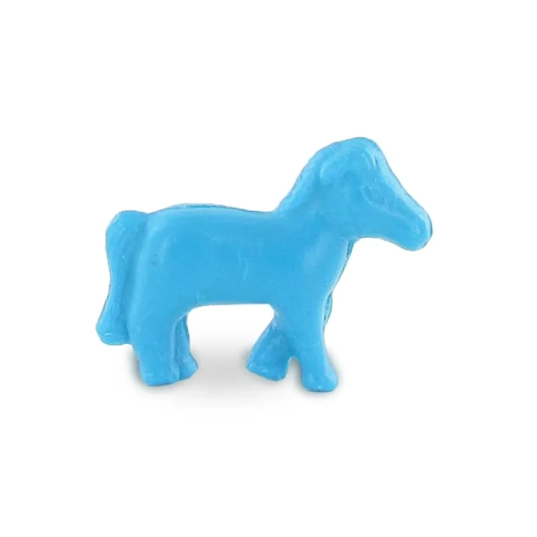Manufacturer of turquoise pony-shaped soaps - Small pack distribution