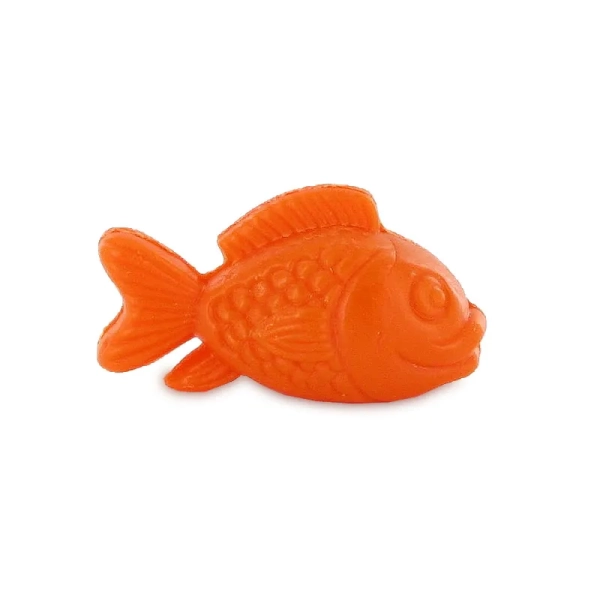 Manufacturer of orange fish-shaped soaps - Small pack distribution