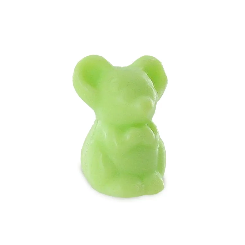 Wholesale of small animal-shaped soaps - green mouse