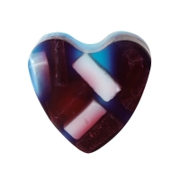 Smile" heart-shaped glycerine soap bar - Box of 6