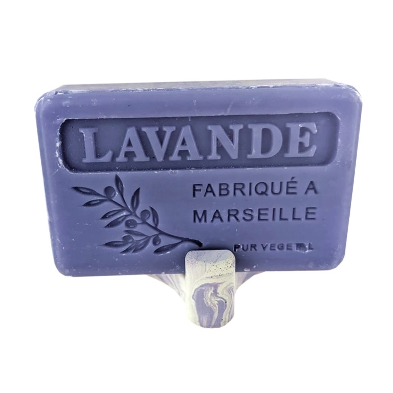 Douceur lactée" flower glycerine soap bar
