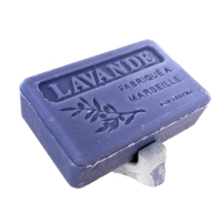 Douceur lactée" flower glycerine soap bar