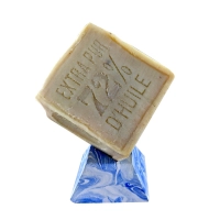 Douceur lactée" flower glycerine soap bar