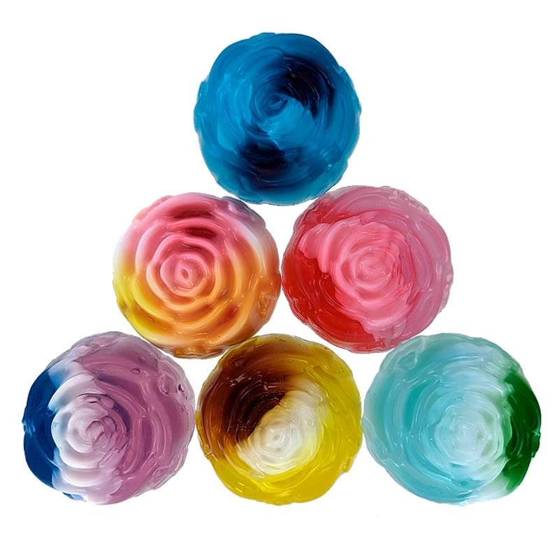 "Amor" flower glycerine soap bar