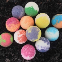 Fresh Nature" bicoloured bath ball 45g - Tray of 24