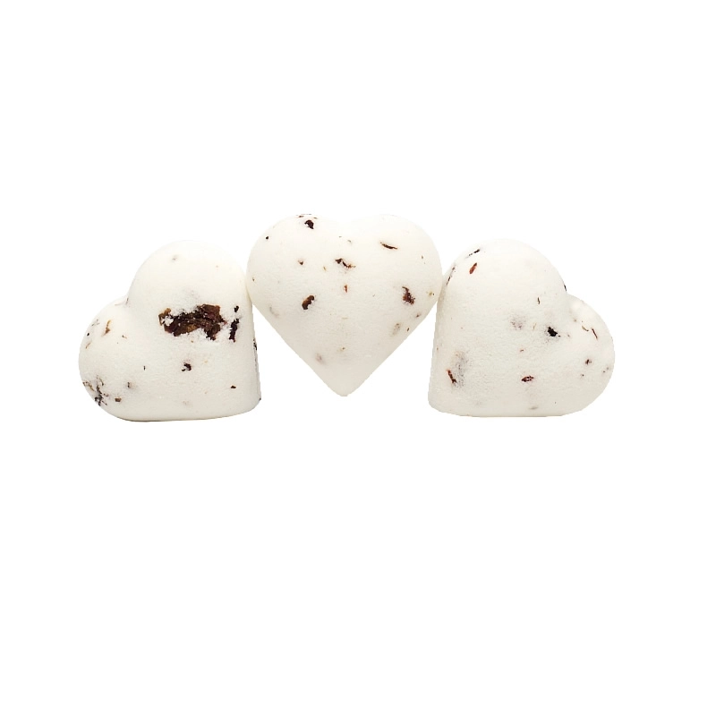 Manufacturer of effervescent bombs with rose petal inlays