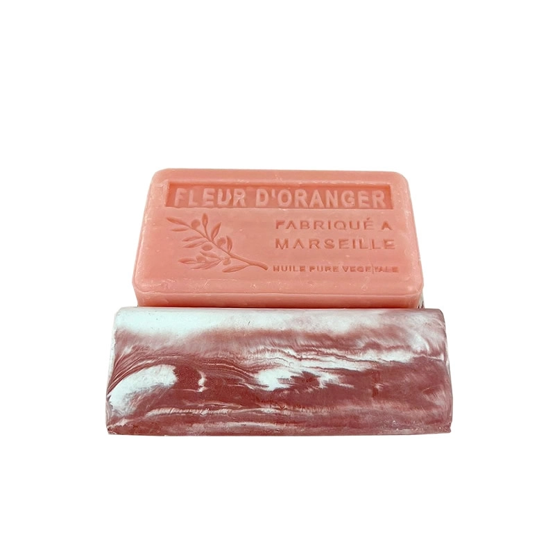 Douceur lactée" flower glycerine soap bar