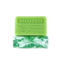 Douceur lactée" flower glycerine soap bar
