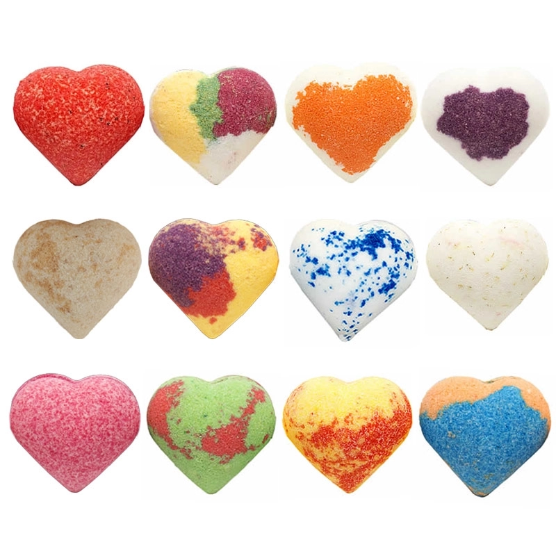 Discovery box of effervescent bath hearts, version 2