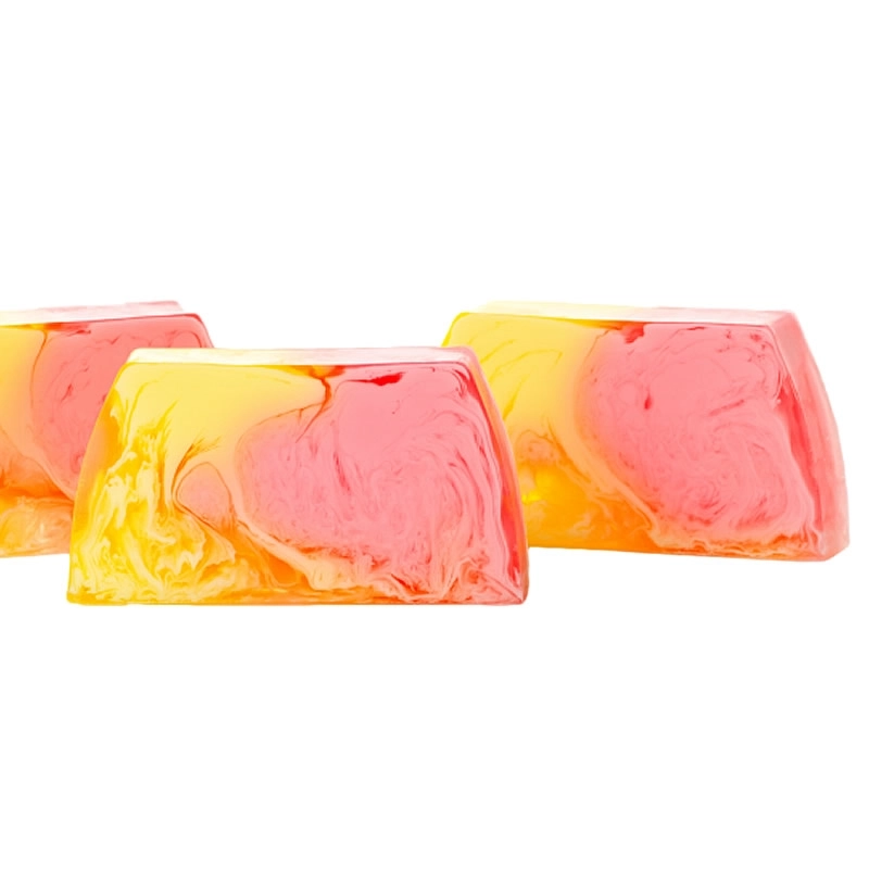 Soap bar with vegetable glycerine smiley apple fragrance