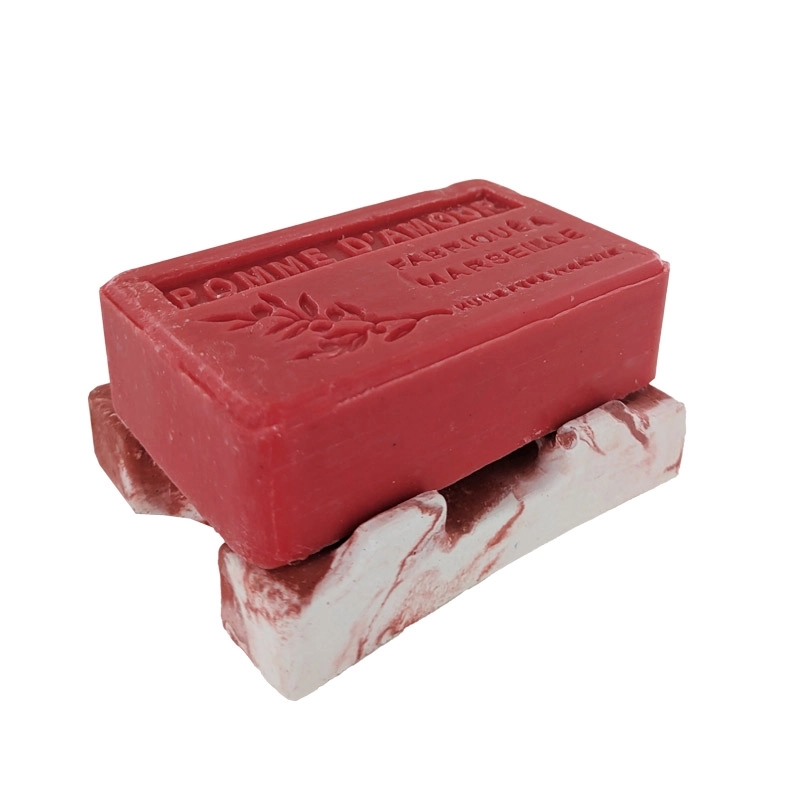 Douceur lactée" flower glycerine soap bar