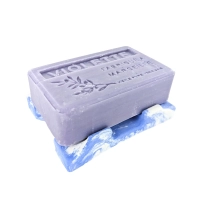 Douceur lactée" flower glycerine soap bar