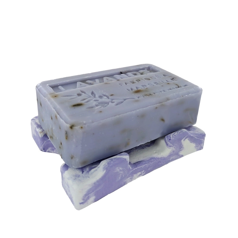 Douceur lactée" flower glycerine soap bar