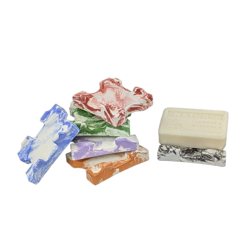 Douceur lactée" flower glycerine soap bar