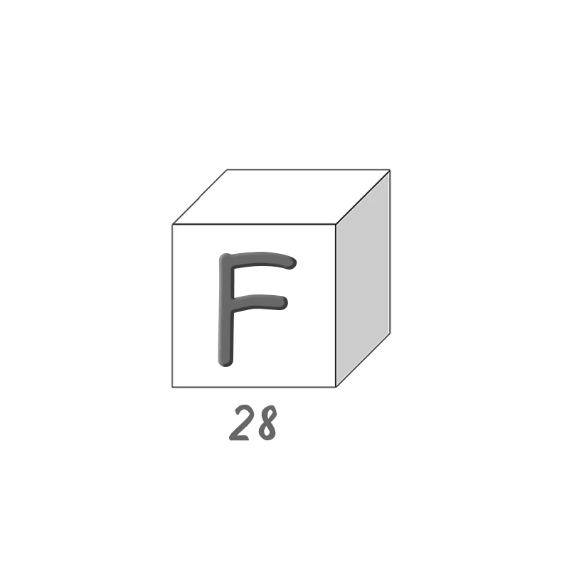 Soap letters - A - Box of 28 