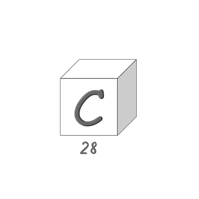 Soap letters - A - Box of 28 