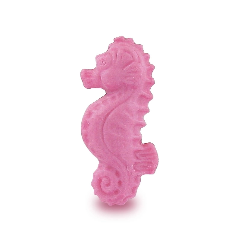 Wholesale of small soaps in the shape of seahorses.