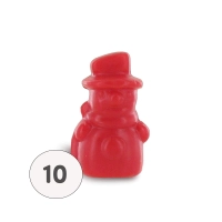 Red snowman soap - Bag of 10 