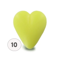 Yellow heart-shaped soap 34g - Bag 10 
